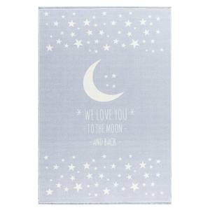 Tapis enfant Moon Fibres synthétiques - Bleu pastel - 140 x 190 cm