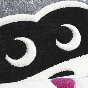 Kindervloerkleed Wasbeer Mukki kunstvezels - grijs/zwart