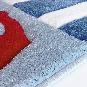 Tapis enfant En haute mer 1 Fibres synthétiques - Bleu / Rouge - 160 x 230 cm