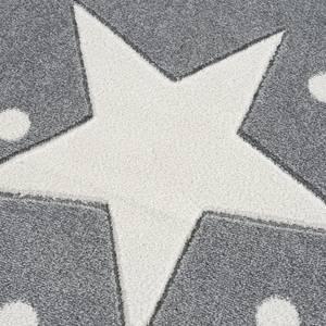 Kindervloerkleed Estrella kunstvezels - Lichtgrijs/wit - 160 x 230 cm
