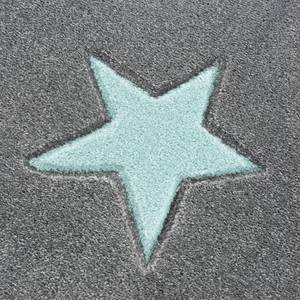 Tapis enfant Estrella Fibres synthétiques - Gris clair / Vert menthe - 160 x 230 cm