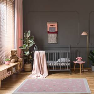 Tapis enfant Planet Fibres synthétiques - Rose - 120 x 180 cm