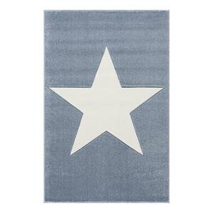 Kindervloerkleed Shootingstar kunstvezels - Duifblauw/Crèmekleurig - 160 x 230 cm