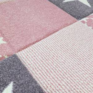 Tapis enfant Starwalk Fibres synthétiques - Gris / Rose - 120 x 180 cm