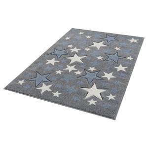 Tapis enfant Stella Fibres synthétiques - Gris / Bleu pigeon - 160 x 230 cm