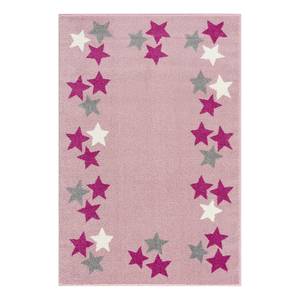 Tapis enfant Spring Fibres synthétiques - Rose / Blanc - 120 x 180 cm