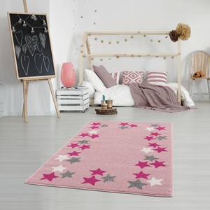 Tapis enfant Spring Fibres synthétiques - Rose / Blanc - 120 x 180 cm