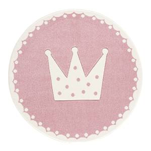 Kindervloerkleed Crown kunstvezels - Babyroze