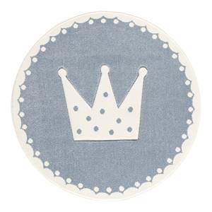 Kinderteppich Crown Kunstfaser - Pastellblau