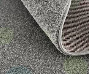 Kinderteppich Confetti Rund Kunstfaser - Grau / Mintgrau - Durchmesser: 133 cm