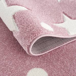 Tapis enfant Estrella Fibres synthétiques - Rose / Blanc - 200 x 300 cm