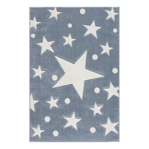 Tapis enfant Estrella Fibres synthétiques - Bleu clair / Blanc - 100 x 160 cm