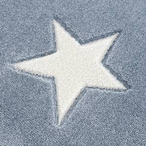 Kindervloerkleed Estrella kunstvezels - Lichtblauw/wit - 160 x 230 cm