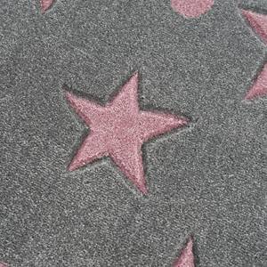 Tapis enfant Estrella Fibres synthétiques - Gris / Rose - 100 x 160 cm