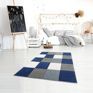 Kinderteppich Checkerboard Kunstfaser - Blau - 120 x 180 cm