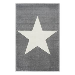 Kindervloerkleed Shootingstar kunstvezels - Grijs/crèmekleurig - 160 x 230 cm