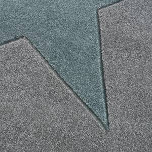 Kinderteppich Shootingstar Kunstfaser - Hellgrau/Mint - 120 x 180 cm