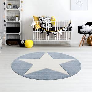 Kindervloerkleed Shootingstar rond Blauw