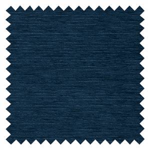 Ecksofa Fiesta I Strukturstoff - Jeansblau - Longchair davorstehend rechts - Mit Schlaffunktion