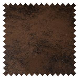 Divano panoramico Sagata Microfibra Afua: marrone caffè - Longchair preimpostata a destra / penisola a sinistra - Funzione letto - Cassetti letto
