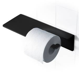 Toilettenpapierhalter Radius Puro Aluminium - Matt Schwarz