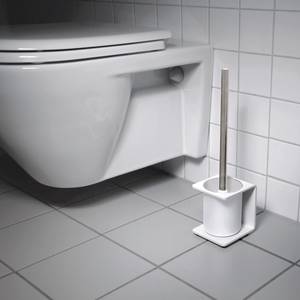 WC-Garnitur Radius Puro Aluminium - Weiß