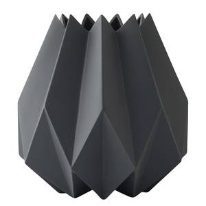 Vase Folded Karbon II Keramik - Steingrau
