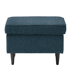 Gestoffeerde hocker Marson geweven stof/microvezel - Geweven stof Roge: Donkerblauw