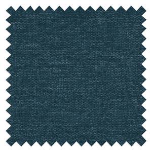 Gestoffeerde hocker Marson geweven stof/microvezel - Geweven stof Roge: Donkerblauw