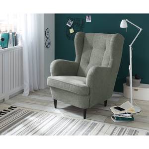 Fauteuil Marson geweven stof/microvezel - Geweven stof Roge: Grijs