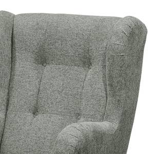 Fauteuil Marson geweven stof/microvezel - Geweven stof Roge: Grijs