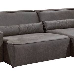 Ecksofa Molac Antiklederlook - Longchair davorstehend rechts