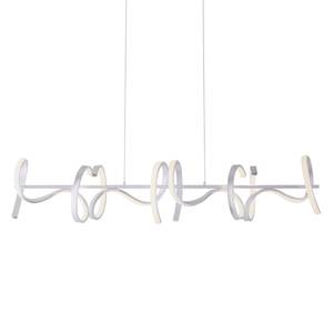 LED-hanglamp Curls acrylglas/ijzer - 4 lichtbronnen - Zilver