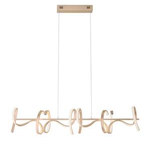 LED-hanglamp Curls acrylglas/ijzer - 1 lichtbron - Goud