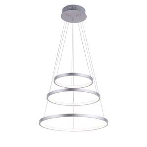 LED-hanglamp Circle V acrylglas/ijzer - 3 lichtbronnen
