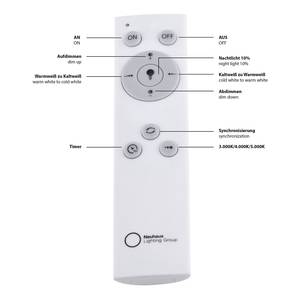 LED-plafondlamp Claire acrylglas/metaal - 1 lichtbron