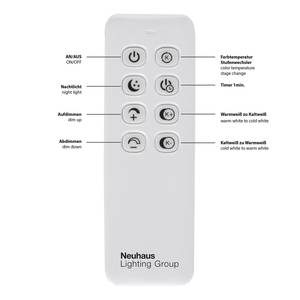 LED-plafondlamp Malik acrylglas/ijzer - 1 lichtbron