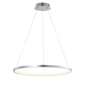 LED-hanglamp Circle I Zilver - 60 x 120 x 60 cm