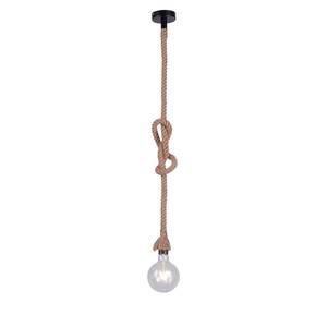 Suspension Rope I Fibres naturelles - 1 ampoule