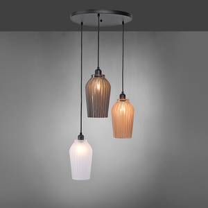 Hanglamp Tabea glas/ijzer - 3 lichtbronnen