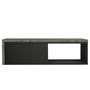 Tv-meubel Echo betonnen look/zwart - Zwart/Concrete look