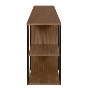 Dressoir Albi fineer van echt hout - Walnoothoutkleurig/Zwart