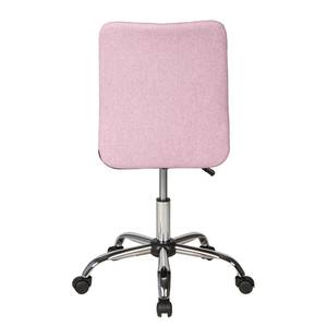 Bureaustoel Milo II Roze - Metaal - Textiel - 54 x 96 x 54 cm