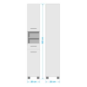 Colonne de salle de bain Lian I Graphite - Largeur : 30 cm