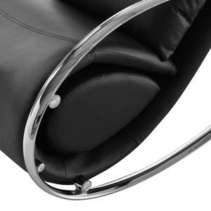 Rocking chair Fox II Imitation cuir - Noir