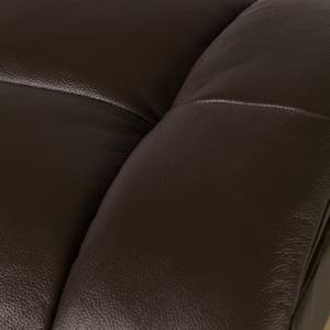 Fauteuil relax et repose-pieds Rimbach Cuir véritable / Imitation cuir - Marron