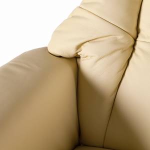 Fauteuil relax Grunewald II Cuir véritable / Imitation cuir - Crème - Cuir Libi: Crème