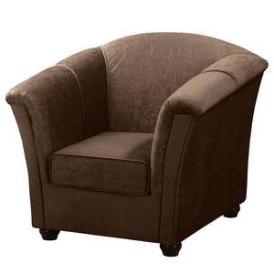 Fauteuil Aviston geweven stof - Bruin