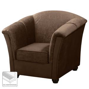 Fauteuil Aviston geweven stof - Bruin