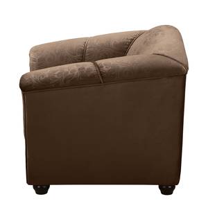 Fauteuil Aviston geweven stof - Bruin